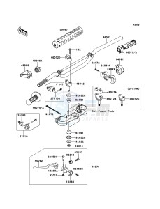 KX250F KX250ZEF EU drawing Handlebar