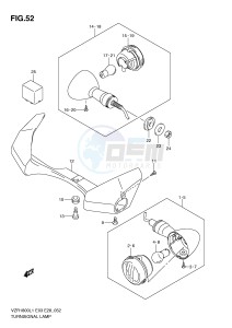 VZR1800 (E3) INTRUDER drawing TURNSIGNAL LAMP (VZR1800ZL1 E28)