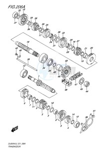 DL650X ABS V-STROM EU drawing TRANSMISSION