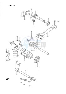 RM80 (E24) drawing GEAR SHIFTING (MODEL G H)