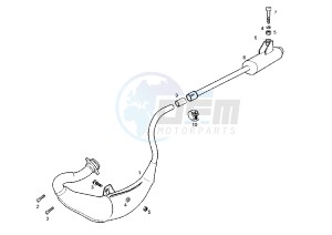 GPR REPLICA RACING EURO2 - 50 cc drawing SILENCER