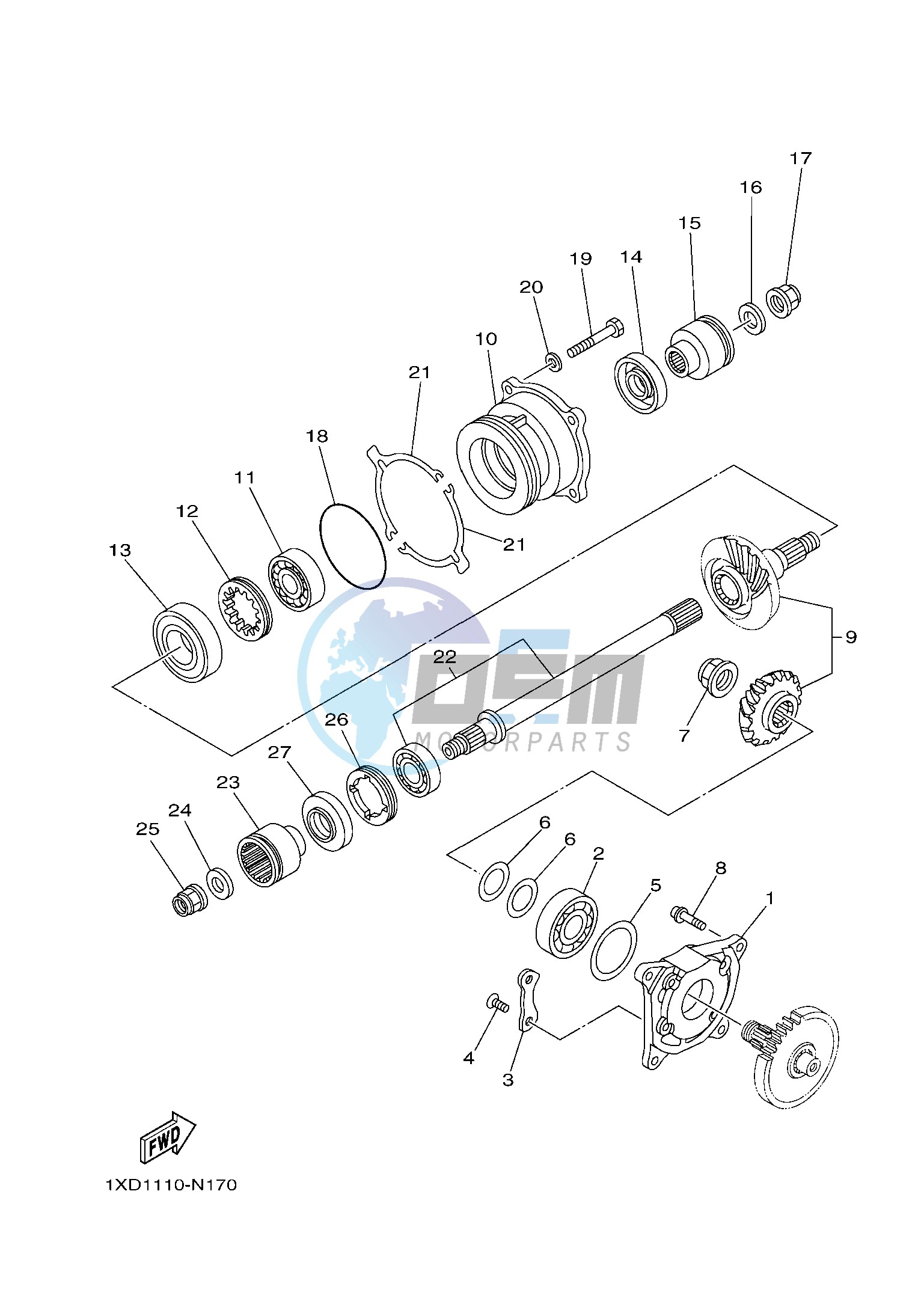 MIDDLE DRIVE GEAR