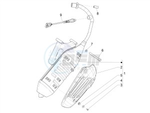 PRIMAVERA 50 4T 3V 25 KMH NOABS E4 25 kmh (EMEA) drawing Silencer