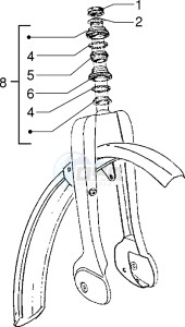 Ciao 50 drawing Fork-steering bearings