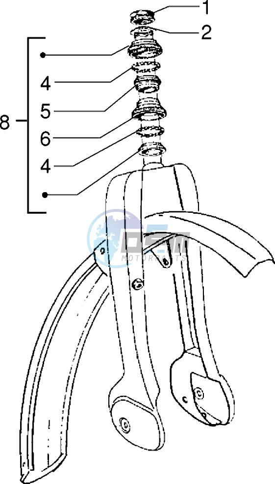 Fork-steering bearings