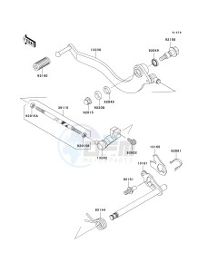 BN 125 A [ELIMINATOR 125] (A6F-A9F) A9F drawing GEAR CHANGE MECHANISM