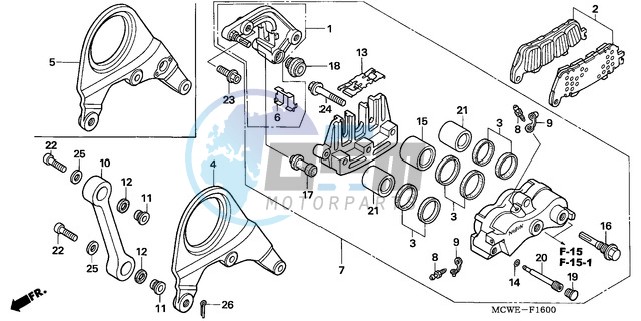 REAR BRAKE CALIPER