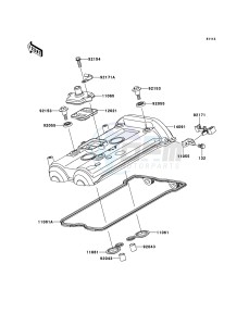 VERSYS_ABS KLE650DBF GB XX (EU ME A(FRICA) drawing Cylinder Head Cover