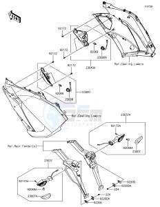 Z1000SX ZX1000WHF XX (EU ME A(FRICA) drawing Turn Signals