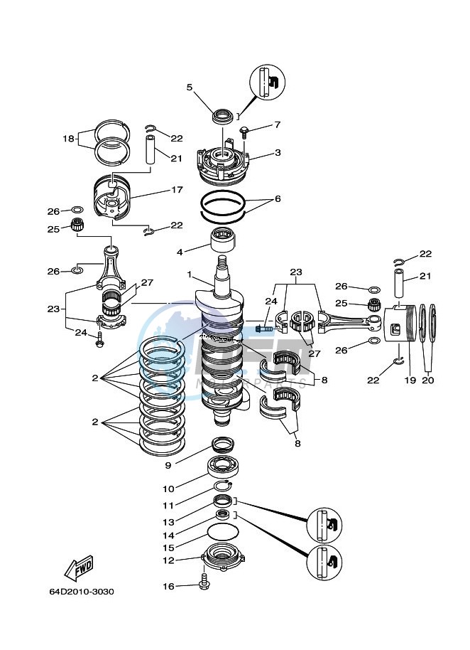 CRANKSHAFT--PISTON