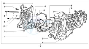 X9 125 Evolution drawing Crankcase