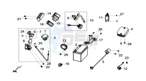 JOYMAX 125 I ABS drawing ELECTRONIC PARTS