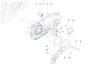 SPRINT 150 4T 3V IE ABS E3 (NAFTA) drawing Crankcase cover - Crankcase cooling