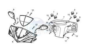 JET 4 125cc drawing FR  HANDLE COVER