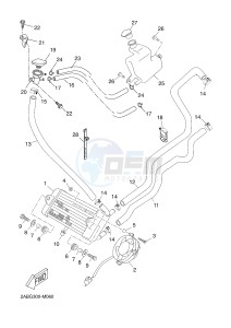 X-MAX125 XMAX 125 EVOLIS 125 (2ABF) drawing RADIATOR & HOSE