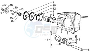 X9 500 drawing Rocker levers support