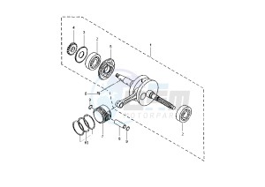 YP MAJESTY 150 drawing CRANKSHAFT PISTON