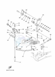 F115AETL drawing THROTTLE-CONTROL