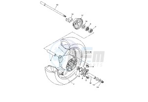 XP T-MAX ABS 500 drawing REAR WHEEL