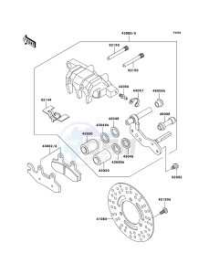 KLF300 4x4 KLF300C6F EU GB drawing Front Brake