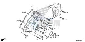 CBR125RSF CBR125RS E drawing LEFT CRANKCASE COVER