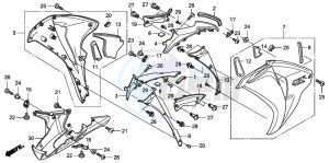 CBR1000RR drawing MIDDLE COWL