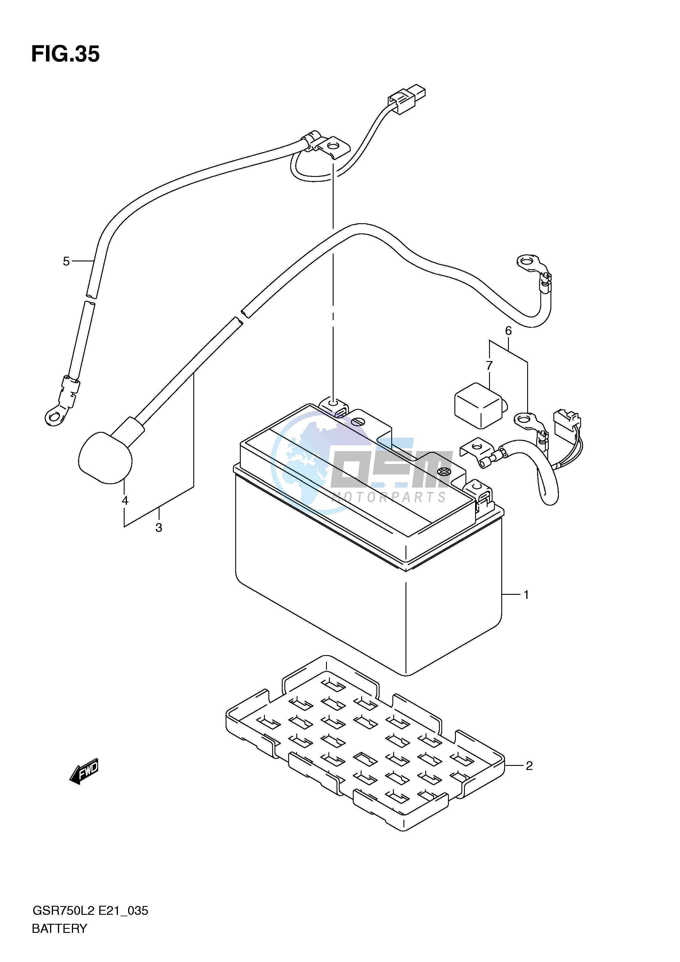 BATTERY (GSR750AL2 E21)