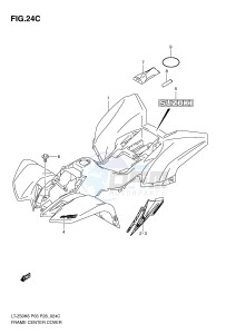 LT-Z50 (P3-P28) drawing FRAME CENTER COVER (MODEL L0)