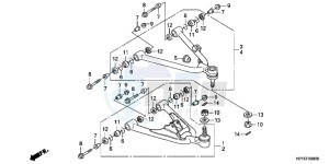 TRX450ERC drawing FRONT ARM