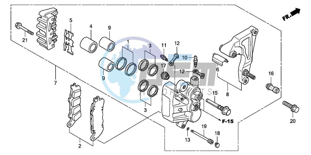 REAR BRAKE CALIPER