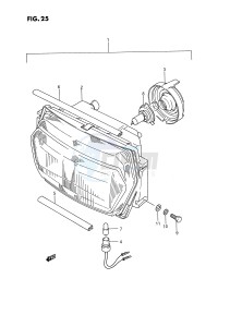 GSX1100 (E2) drawing HEADLAMP (MODEL K L M N P)