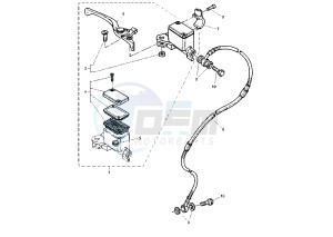 TT R 600 drawing FRONT MASTER CYLINDER