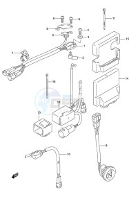 DF 175 drawing PTT Switch/Engine Control Unit