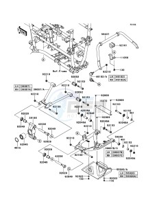 KVF750 4x4 KVF750LCF EU GB drawing Rear Suspension