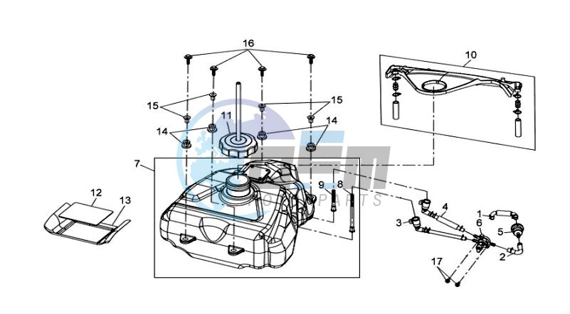 FUEL TANK - FUEL CUT