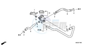 VT750CA9 KO / MK ST drawing AIR INJECTION CONTROL VALVE