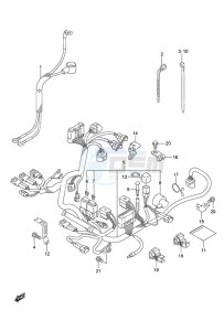 DF 9.9B drawing Harness Non-Remote Control