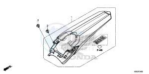 CRF250R Europe Direct - (ED) drawing REAR FENDER