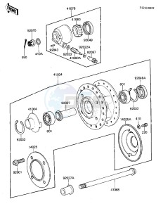 KZ 305 A [CSR] (A1-A2) [CSR] drawing FRONT HUB