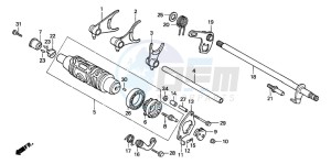 TRX300FW FOURTRAX 300 4X4 drawing GEARSHIFT DRUM