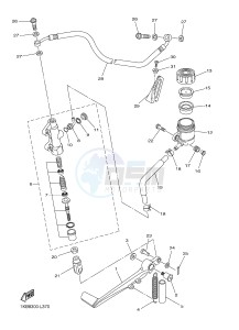 YZF-R1 YZF-R1E 998 R1 (2SG3) drawing REAR MASTER CYLINDER