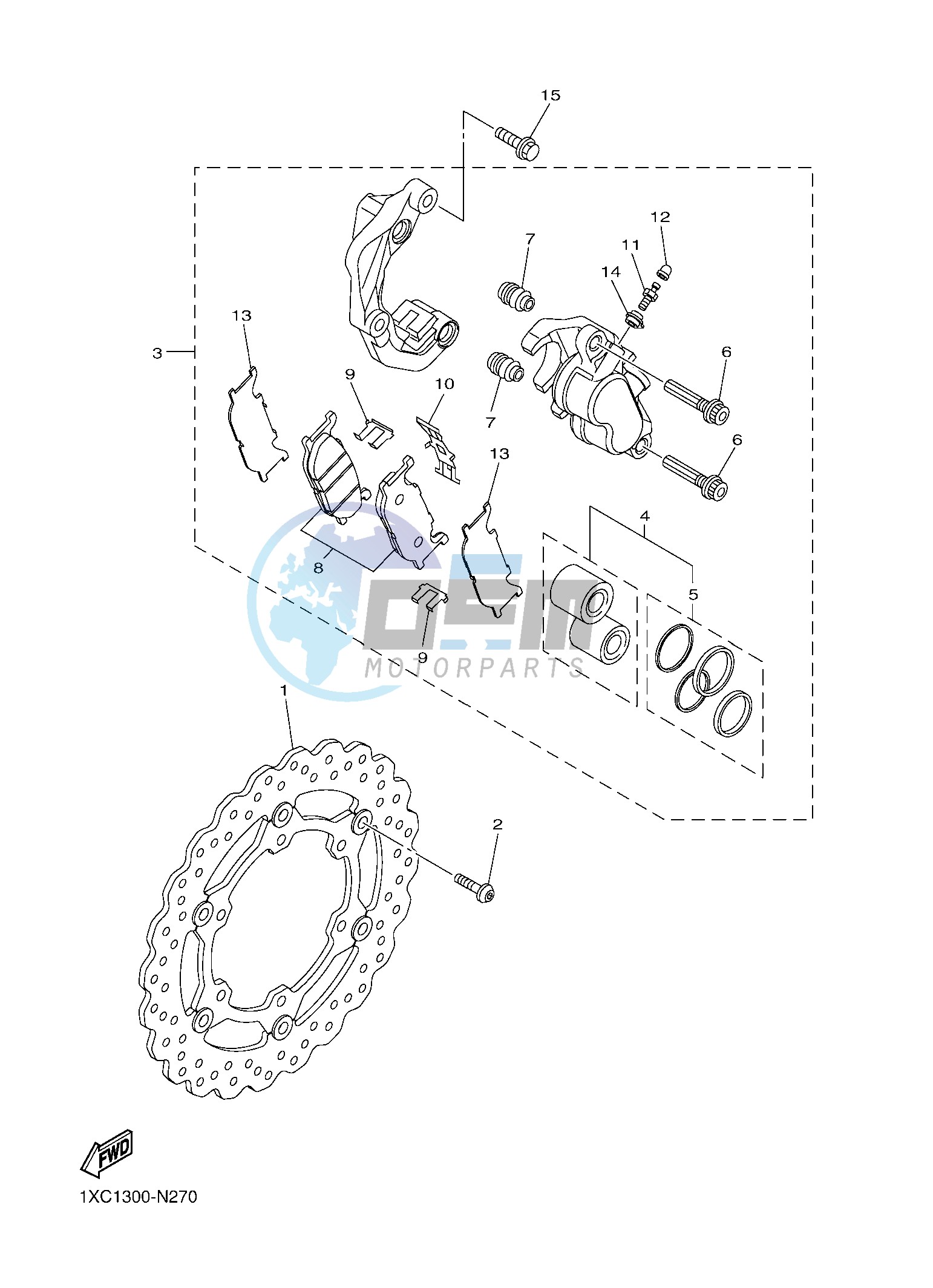 FRONT BRAKE CALIPER