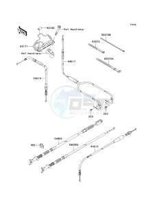 KVF650 D [BRUTE FORCE 650 4X4] (D1) D1 drawing CABLES