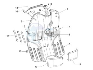 S 50 2T (25 Kmh) B-NL drawing Front glovebox - Knee-guard panel