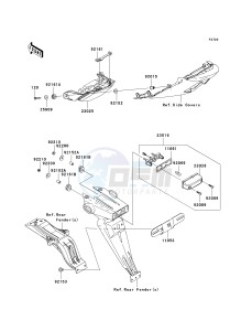 ZX 600 R [NINJA ZX-6R MONSTER ENERGY] (R9FA) R9F drawing TAILLIGHT-- S- -