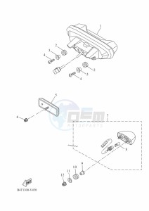 TRACER 700 MTT690-U (B5T1) drawing TAILLIGHT