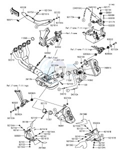 Z1000 ZR1000FGF FR GB XX (EU ME A(FRICA) drawing Muffler(s)