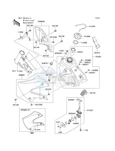 KLX 110 A (KLX110 MONSTER ENERGY) (A6F-A9FA) A7F drawing FUEL TANK-- A6F_A7F- -