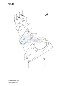 VLR1800 (E2) drawing FUEL TANK COVER