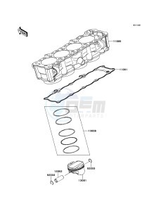 Z1000SX ZX1000GBF FR GB XX (EU ME A(FRICA) drawing Cylinder/Piston(s)